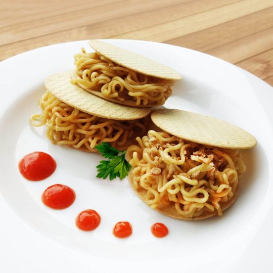 Tricks dengan mie goreng