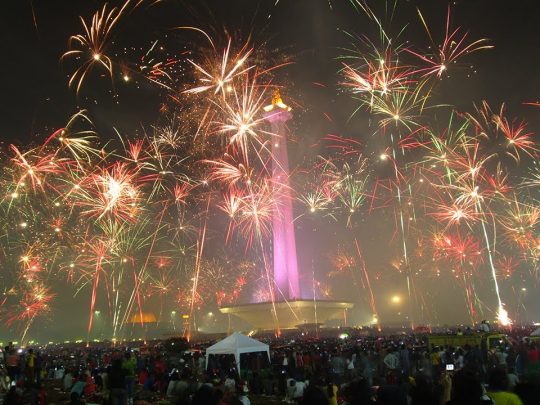 monas Tempat Seru Menikmati Tahun Baru 2018 di Jakarta