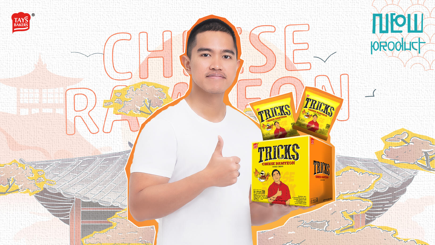 Snack TRICKS Cheese Ramyeon dari Tays Bakers: Paduan Rasa Mie Korea dan Keju yang Lezat