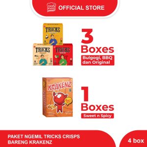 Paket Ngemil Tricks Crisps Bareng Krakenz