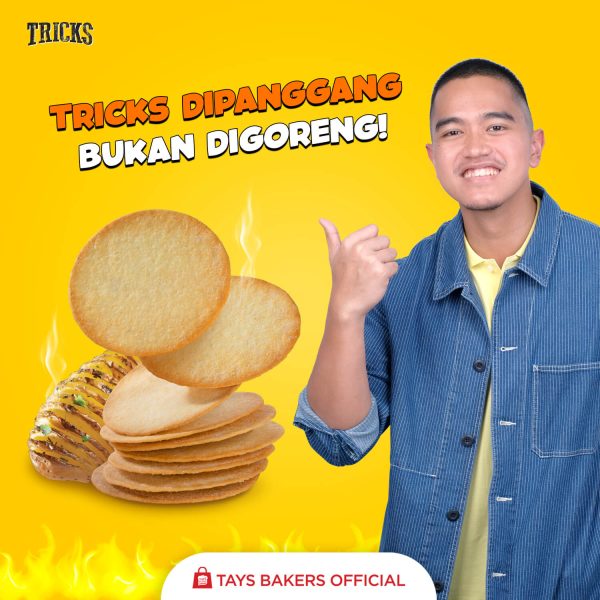 Tricks Crisps Kaesang P - Snack Kentang Dipanggang, Bumbu Khas Asia, Renyah & Lezat, Teman Traveling, 6 Varian Otentik, Sehat, Halal & Terdaftar BPOM